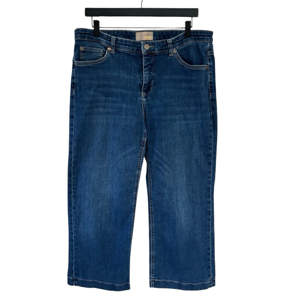 SYLVIE MEIS MAC Rich Culotte Crop Blue Jeans EU 44 | US 12